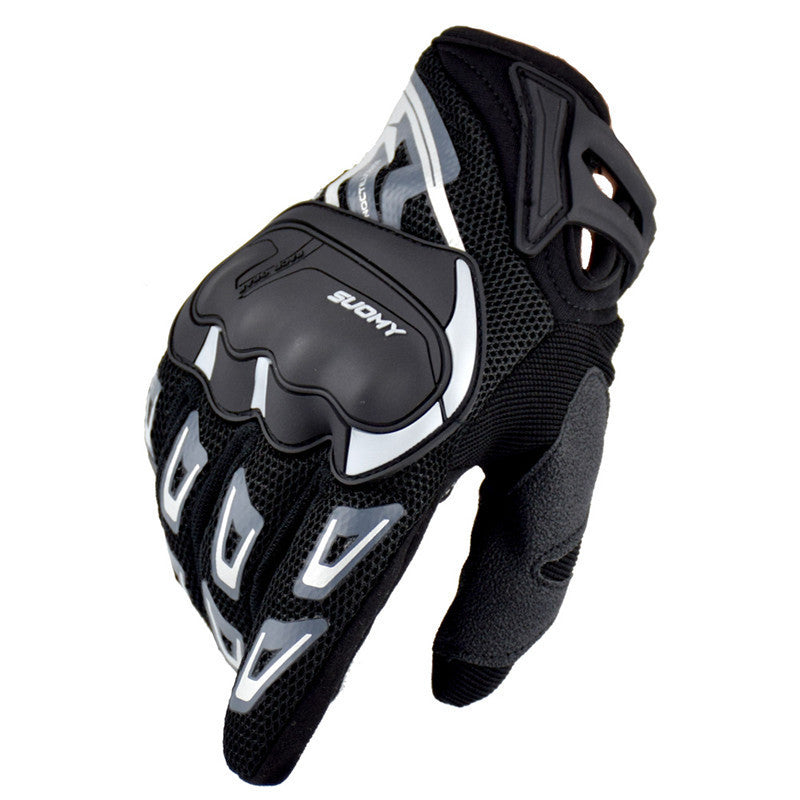 Motorcycle Touch Screen Gloves With Thin Mesh